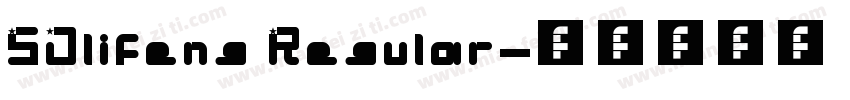 SJlifeng Regular字体转换